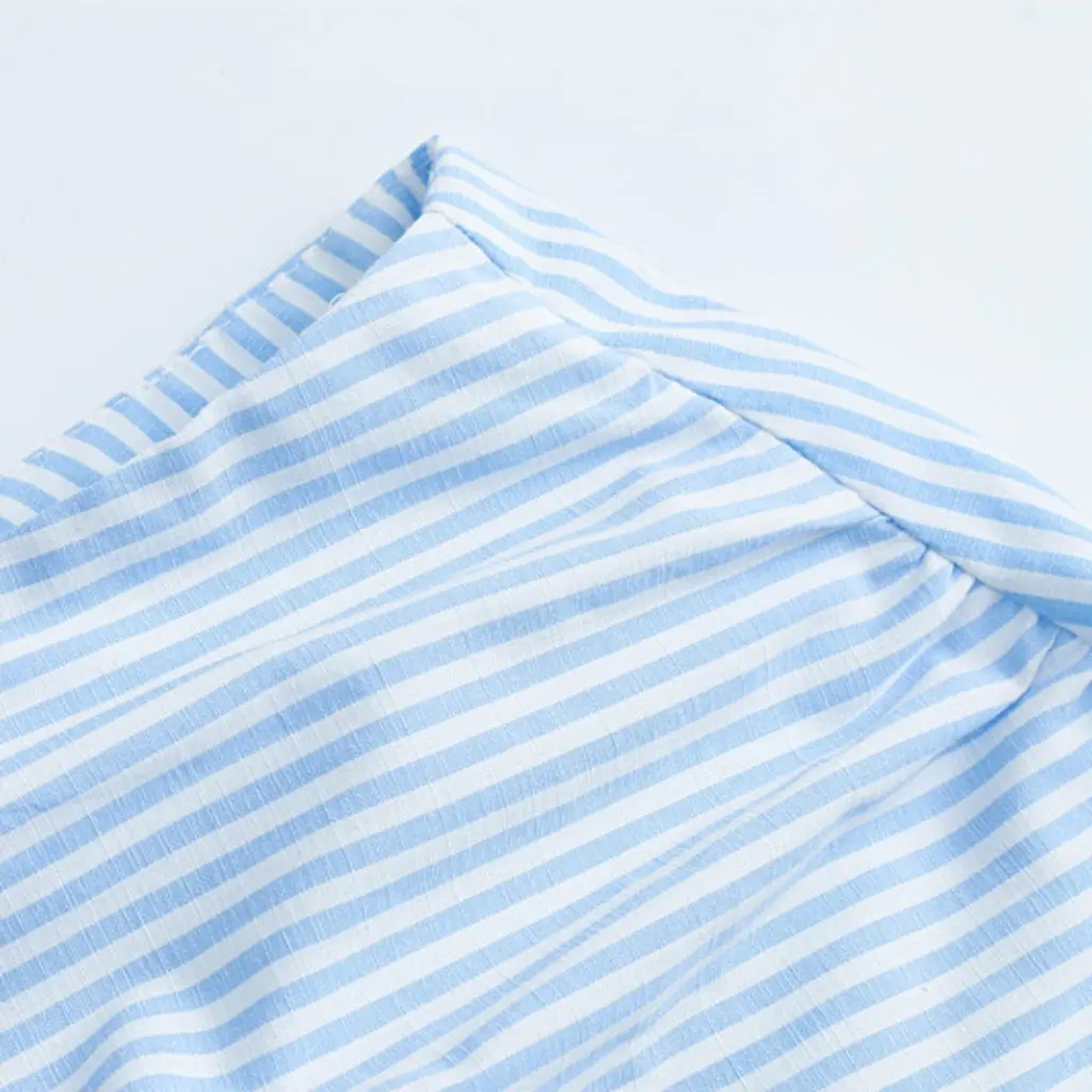 Vestido camisero con cinturón para mujer, ropa de mujer a rayas con abertura lateral, estilo europeo americano, nueva moda