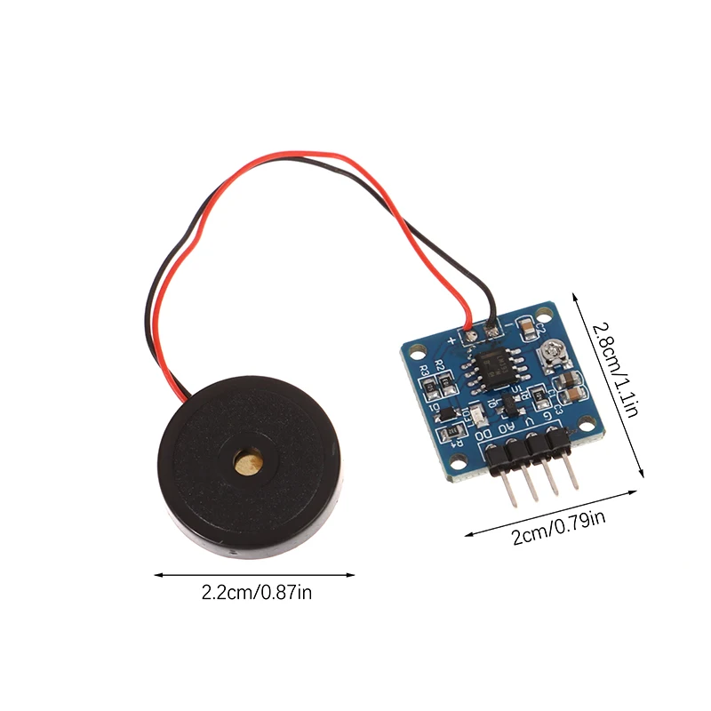 5V Vibration Sensor Piezoelectric Sheet Impact Vibration Switch Module Piezoelectric Impact Vibration