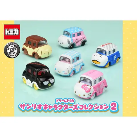 Oficjalny zestaw figurek Takara Tomy 171270 Sanrio Characters, 6 sztuk, dostępny od ręki, popularny prezent, hit sprzedaży.
