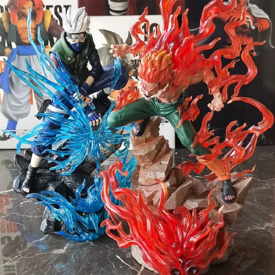 26cm Naruto Shippuden Anime-Figuren Might Guy Night-Guy Actionfigur Modell PVC Sammlerstück GK Statue Schreibtischdekoration Spielzeug Geschenke