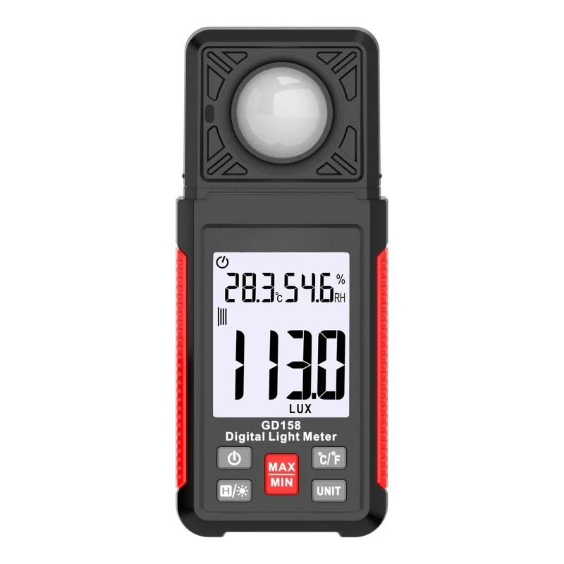 New digital illuminance meter high-precision temperature and humidity photometric measuring instrument test brightness