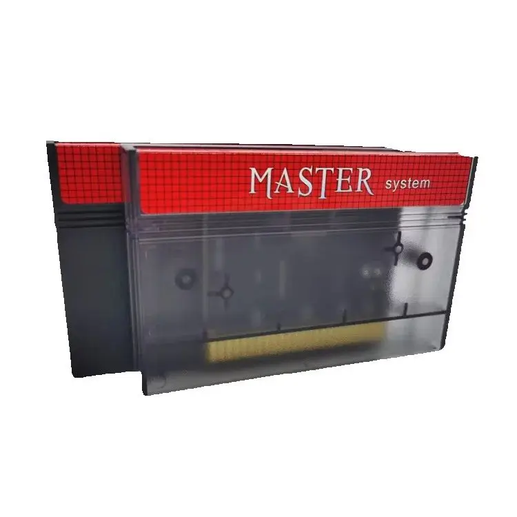 โปร่งใสสีเทา DIY 600 In 1 Master ระบบเกมสำหรับ USA EUR SEGA Master System เกมคอนโซลการ์ด