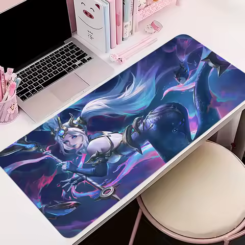 Mouse Pad Anime Non-Slip Natural Rubber Soft Mousepad Gaming Accessories Office Large Gamer L-league of Legends Nami Desk Mat