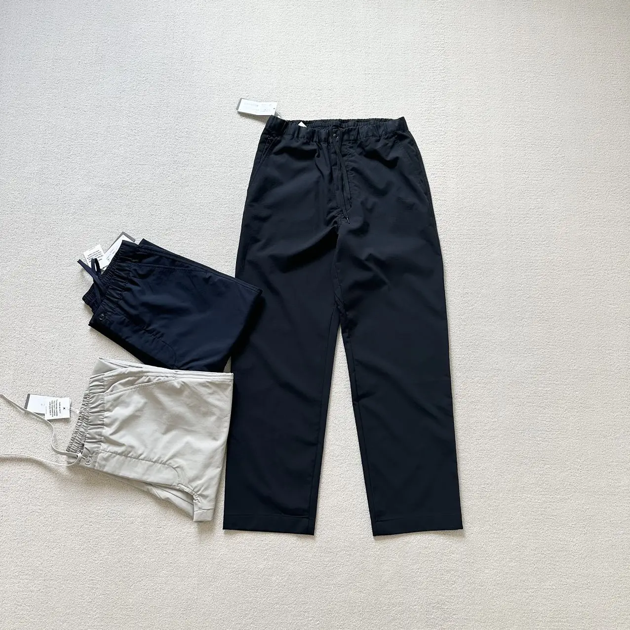 

Men's Casual Loose Elastic Qui Dry West Pants Straight Leg Polyester Fiber All Season Wear Comfortable Breathable