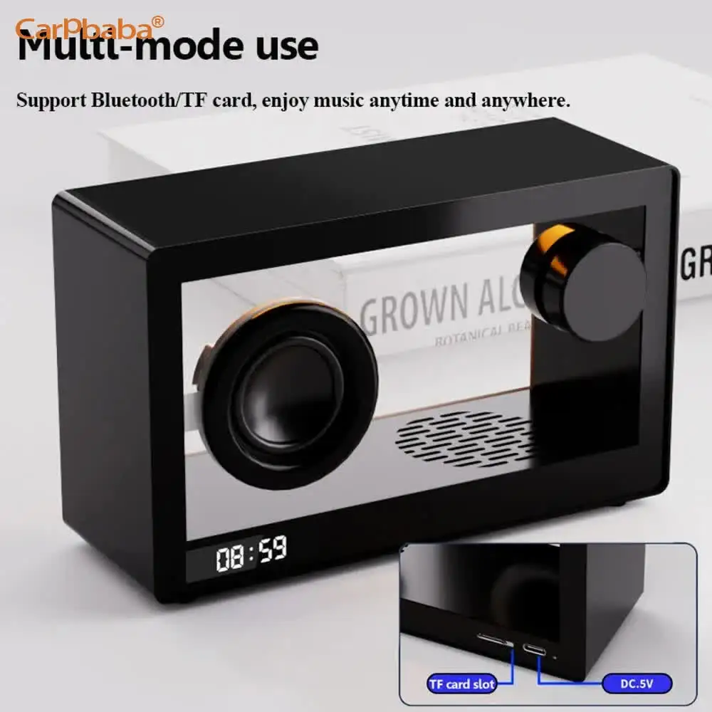 M9 Nordic Mini Transparent Bluetooth Speaker High Quality Computer Speaker Portable Wireless Music Box with LED Ambient Light