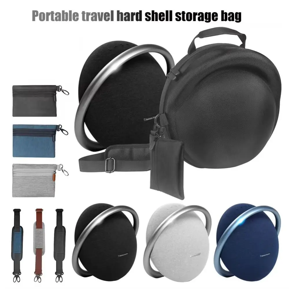 

EVA Carrying Case Portable Waterproof Accessory Bag Wear-resisting Shoulder Strap for Harman Kardon Onyx Studio 8/7 Speakers