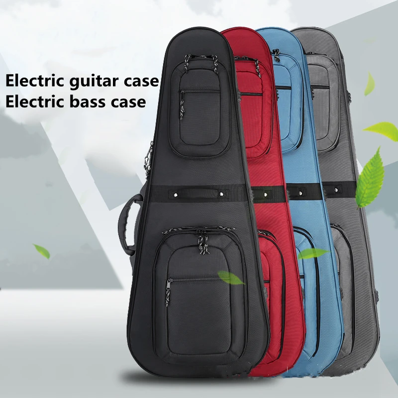 

Electric Guitar Bass Bag Case 30 mm Thicken 3Kg High Quality 4 Layer Filling Waterproof 4 Colors Backpack Accessories Gig