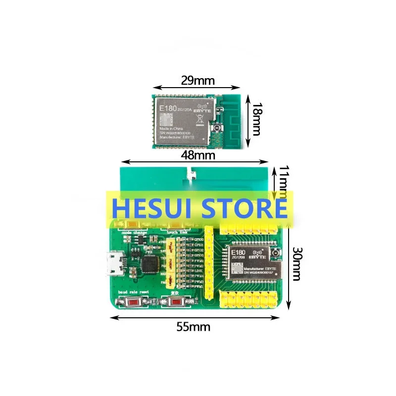 Modulo ZigBee 3.0EFR32 smart home 2.4G modulo wireless integrazione passthrough rete Protocollo TouchLink