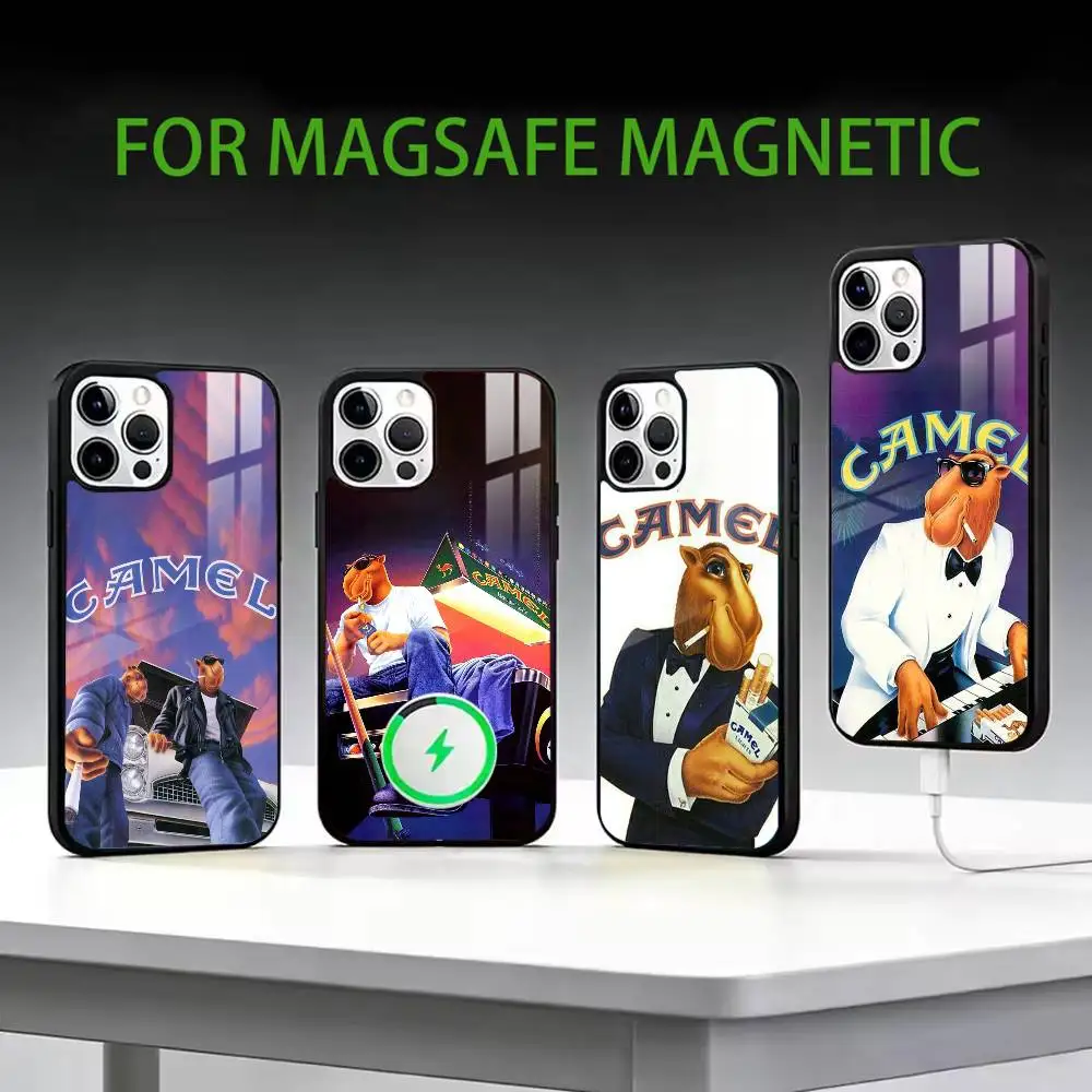 Cigarette-Brand Camel   Phone Case For iPhone17,16,15,14,13,12,11 Plus,Pro Max Magnetic For Magsafe Wireless Charging