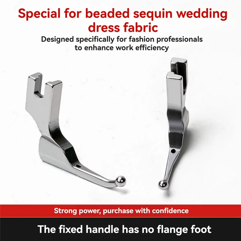 

Bead Sequin Presser Foot P369 Narrow Presser Foot Wedding Dress Fashion Fabric Bead-Free Special Presser Foot AABKW