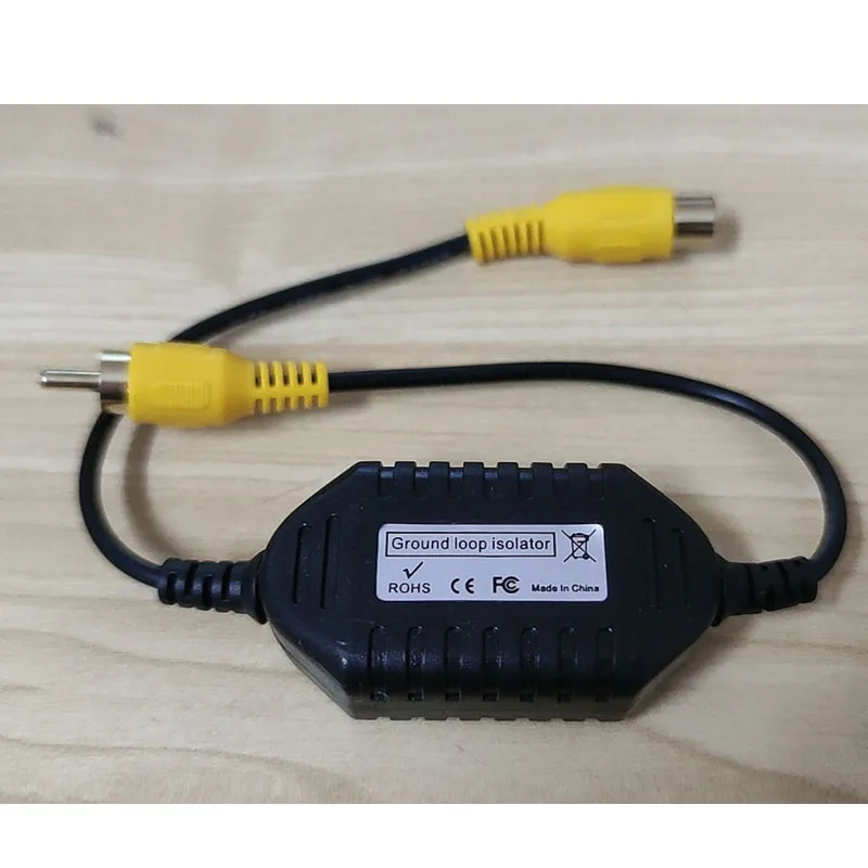 RCA Video Isolator การตรวจสอบวิดีโออุปกรณ์ป้องกันการรบกวนลิฟต์ตัวกรองสัญญาณวิดีโอ Anti-Horizontal Moire