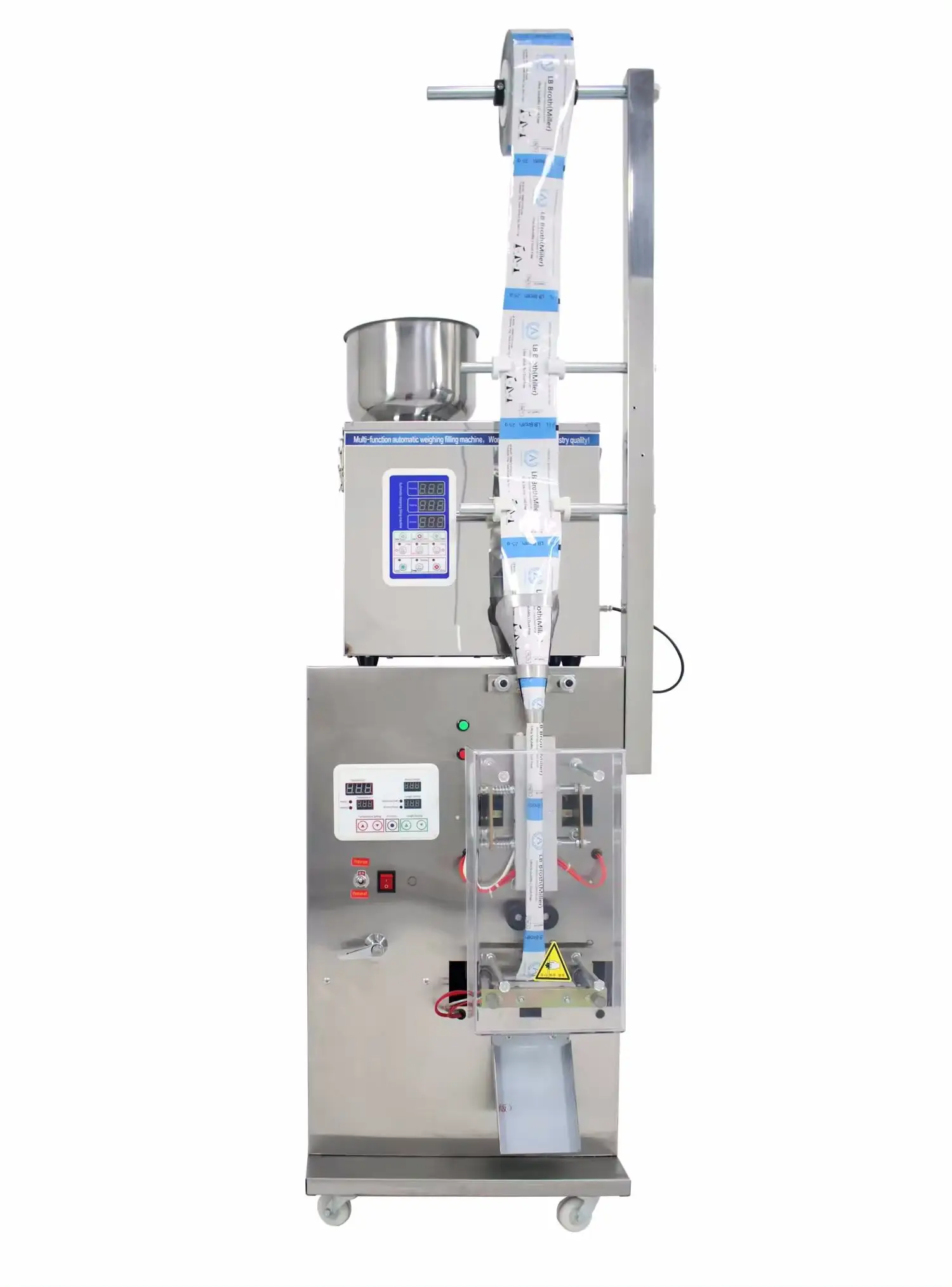 1-200G Multi-Function Spiral Feeding Automatic Bag Packing Machine Rotary Tea Bags Granule Weighing Filling and Packing Machine