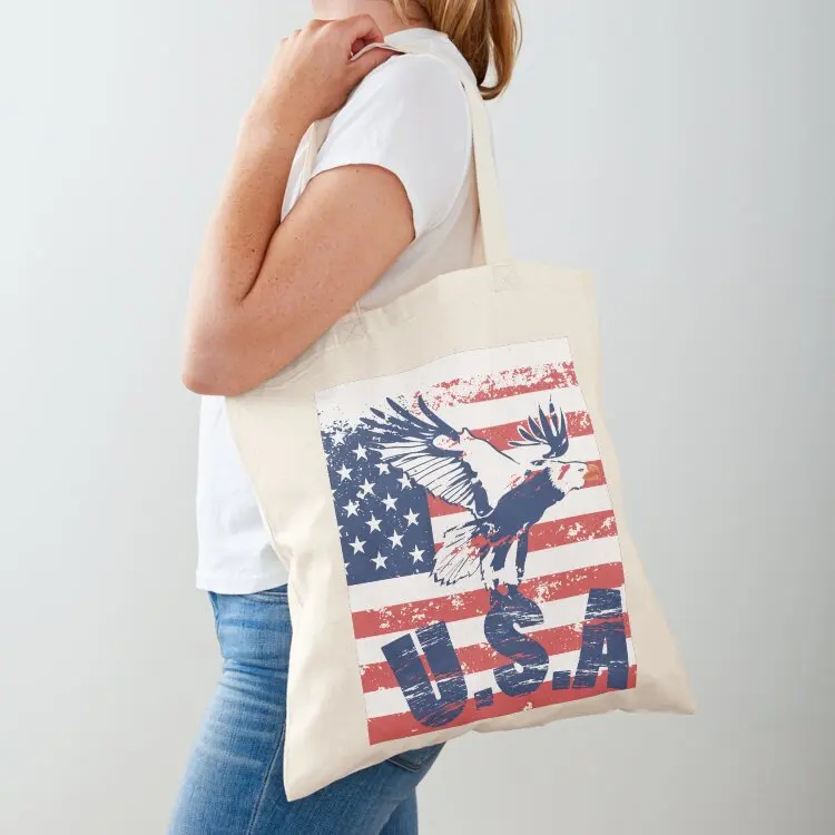 

USA Flag Tote Bag Candy bags bags for women tote bags men Fabric bag