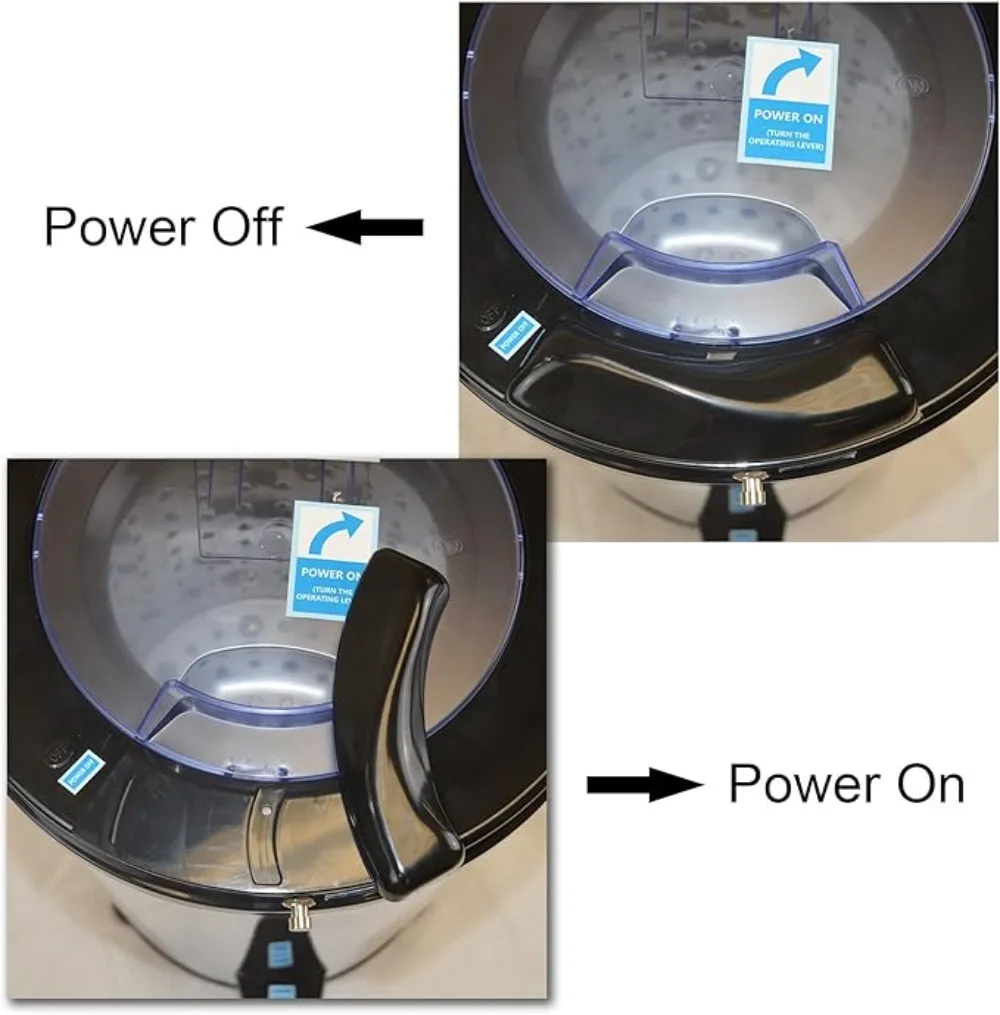 Secador giratorio portátil de 3200 Rpm, tambor de acero inoxidable de 110V/22 libras para garantizar una larga vida útil, fácil movilidad y portátil