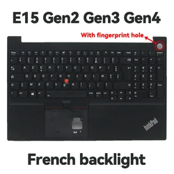 Suitable for Lenovo Thinkpad E15 Gen2 Gen3 Gen4 C-shell French Brazil Italian backlit keyboard
