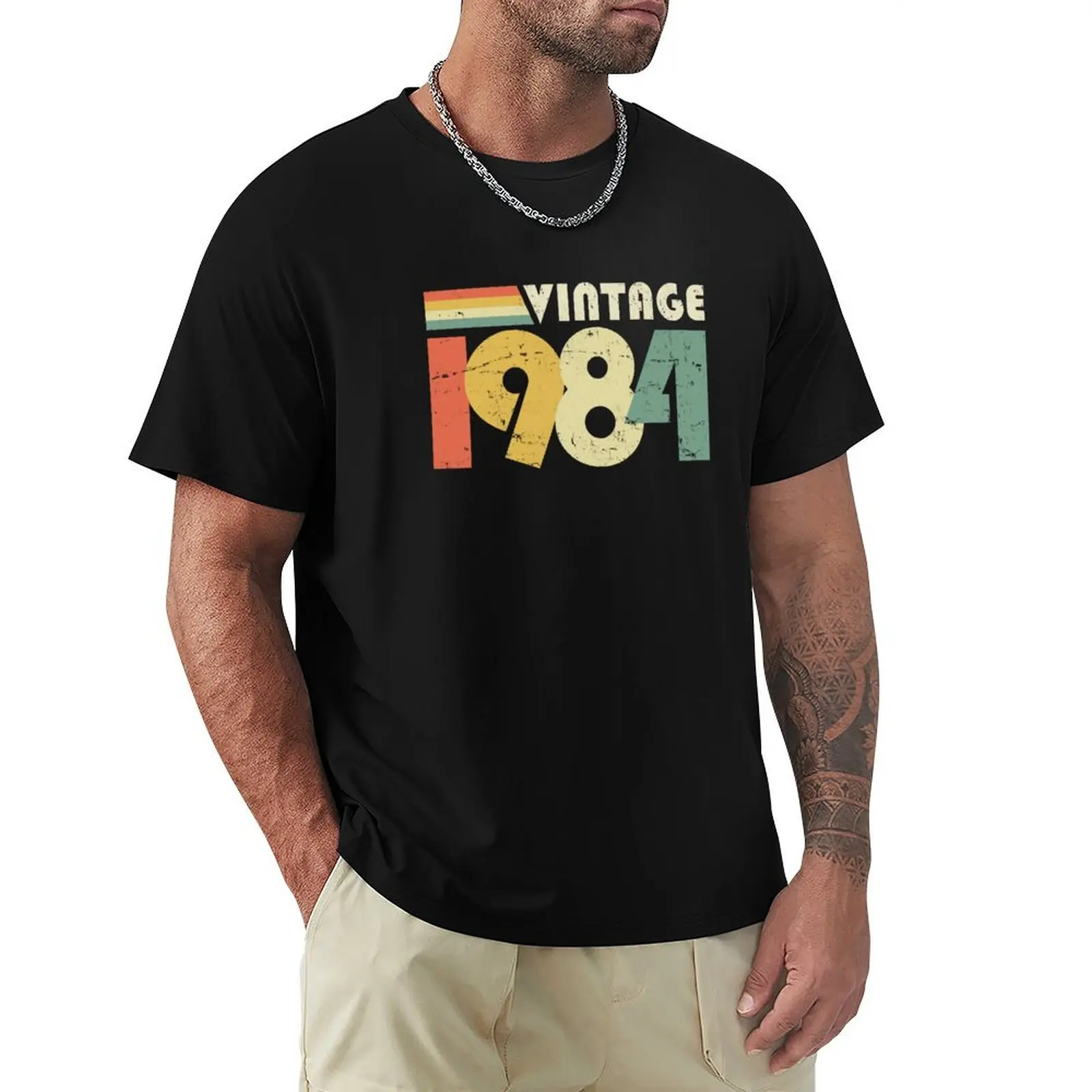 

Vintage 1984, 40th Birthday Gift Distressed Design T-Shirt luxury t-shirt Blouse mens graphic t-shirts pack