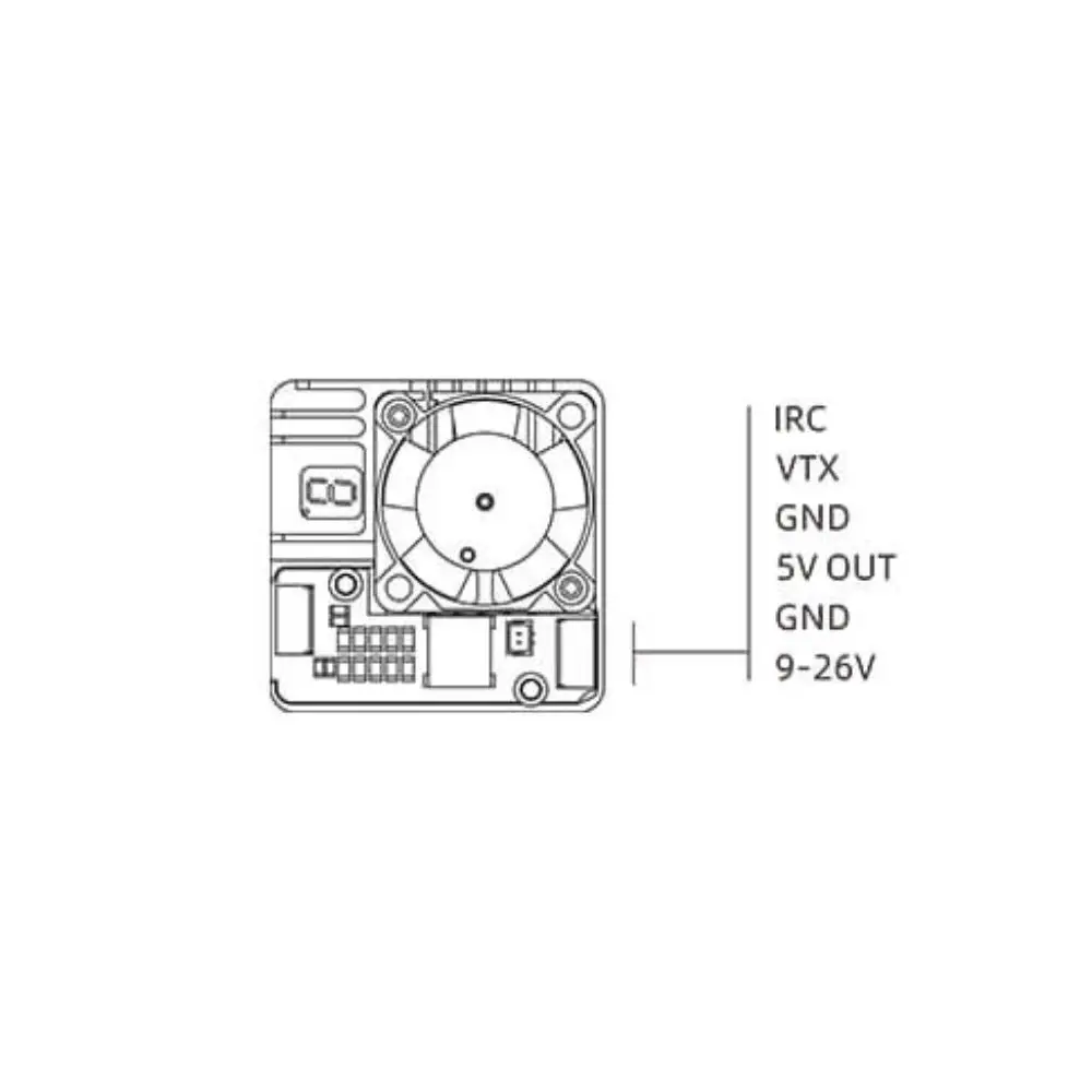 SKYZONE VT1225 1.2G 2.5W CNC FPV Transmission Image Transmission Four-speed Adjustable IRC Analog Signal