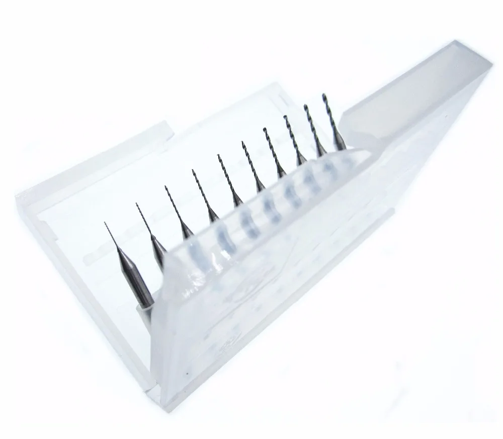 10pcs 0.3-1.2mm  PCB Print Circuit Board Drill-Bits