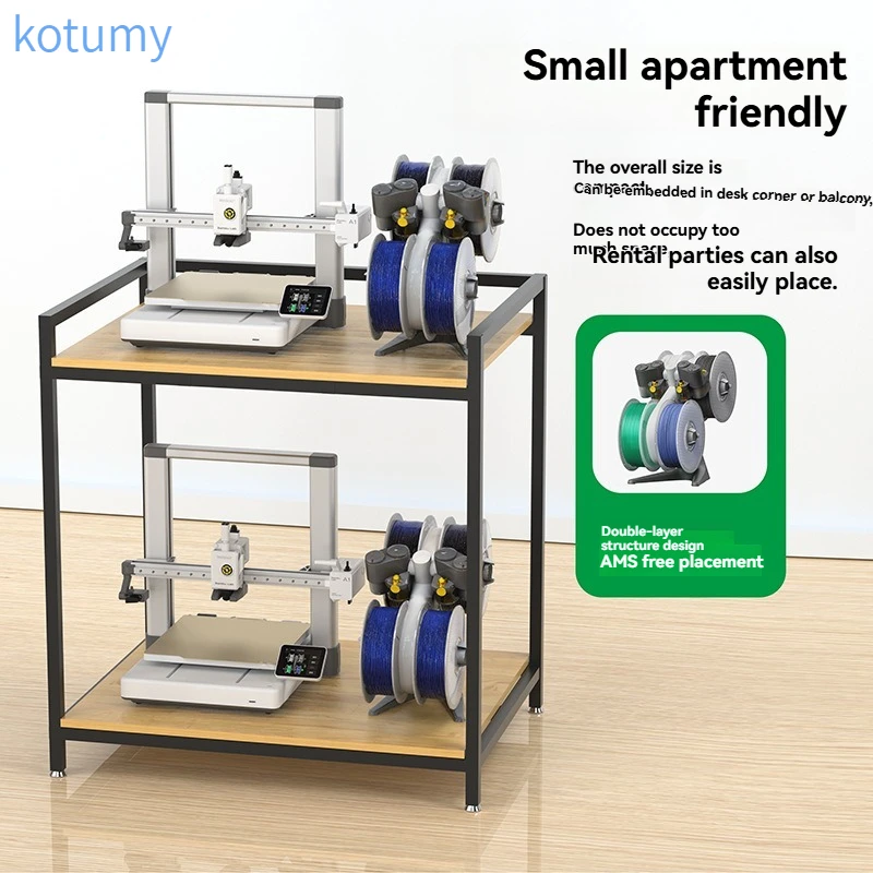 High Load-Bearing 3D Printer Workbench, Thickened Steel Stable Printing Placement Table