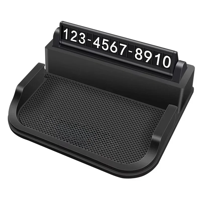 Multifunctional anti-skid car phone holder dashboard parking number sign holder - auto parts