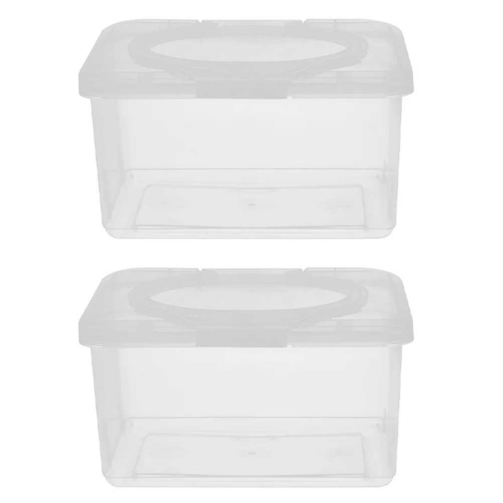 

2Pcs Baby Wipe Dispenser Nursery Reusable Container Moisturizing Holder Storage Case Wipes Dispenser Wipe Holder