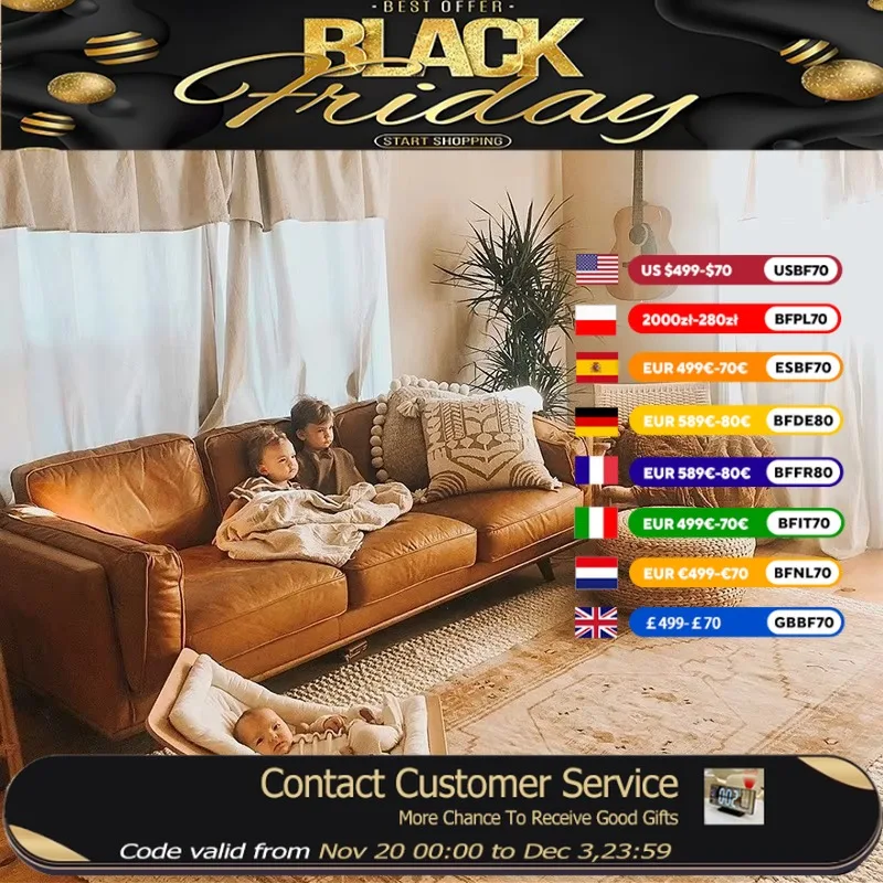 

French Small Leather Sofa Modern Simple Living Room Combination Latex Sofa 3 Seat Retro Muebles Para Salas Modernos Furniture