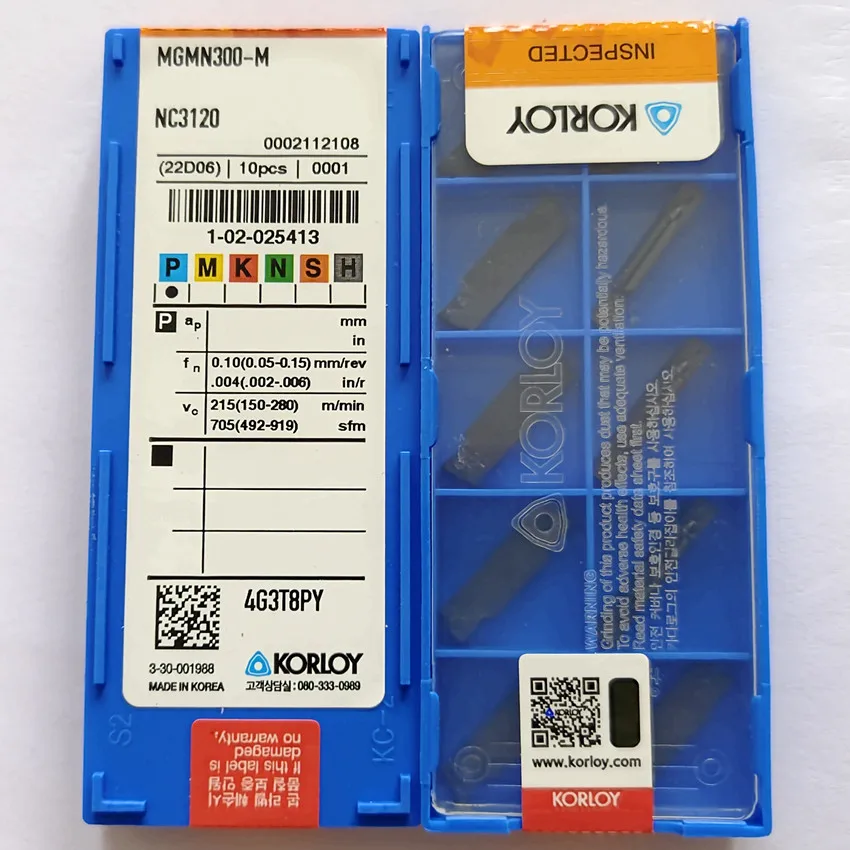 MGMN300-M NC3120 MGMN150 MGMN200 MGMN300 MGMN400 MGMN500 MGMN600 G M NC3120 Original CNC blade carbide inserts 10pcs/box