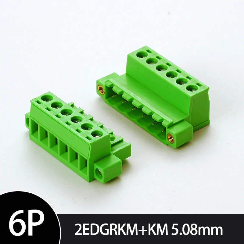 

10 пар беспаечных стыковых разъемов 2EDGKPM-5,08 мм с шагом 2EDGRKM с фланцем