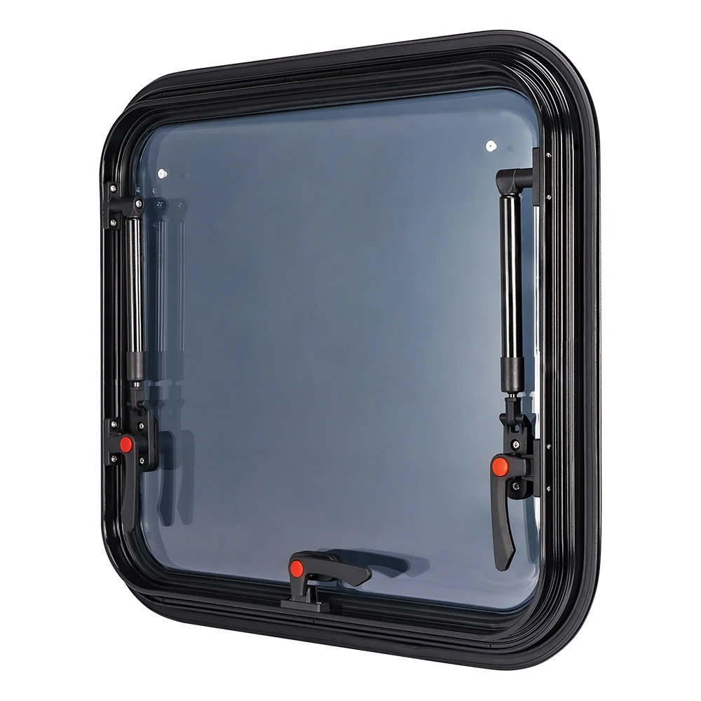 500x350mm Flat Outside Transparent Anti-UV Acrylic Glass Caravan RV Window with Aluminum Alloy Frame view 4