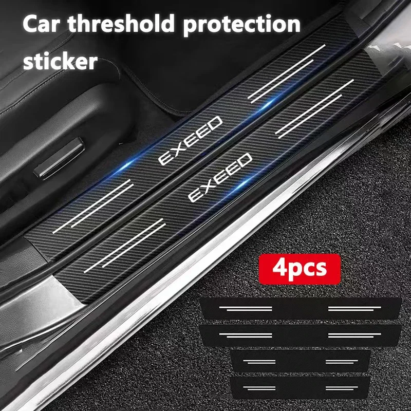 

4pcs Car Threshold Protection Decorative Sticker For Chery Tiggo 7 Pro 8 Pro Exeed Tiggo 2 3x Arrizo 5 Pro Gx 5x EQ7 exeed Car