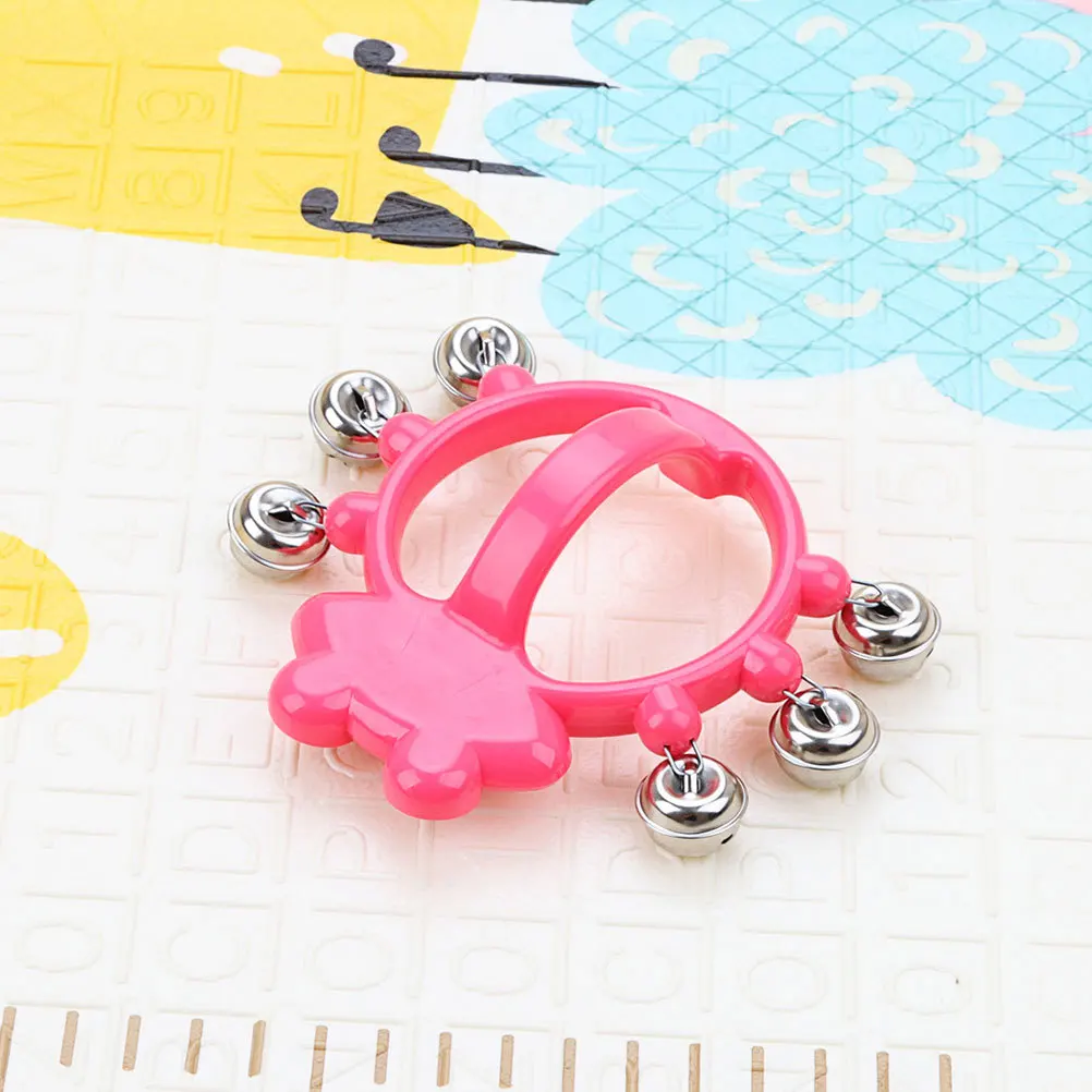 

Frog Shaped Handheld Tambourine For Kids Musical Instrument Percussion Drum Bells Birthday Party Favor Learning Tool