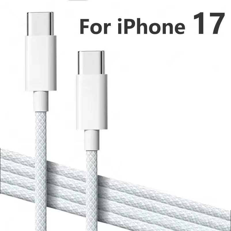 Universal USB-C Cable For Apple iPhone 15 16 17 18 Pro Max PD 60W Fast Charging For ipad iWatch Type C Weaving Cable Accessories