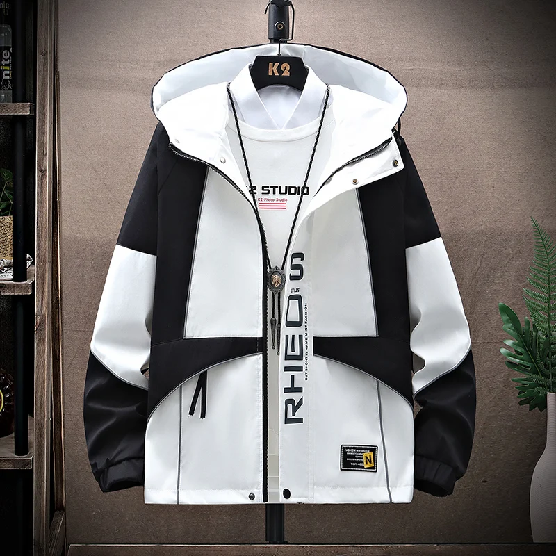 

2025 autumn and winter new men's fashionable casual loose jacket hooded jacket