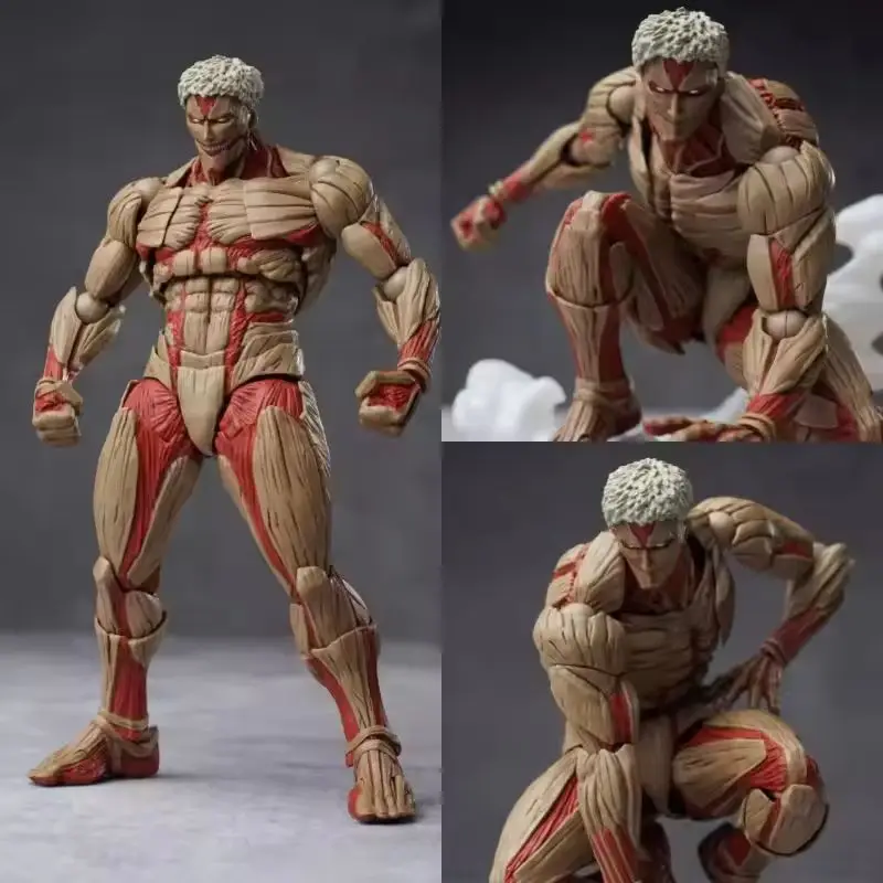 

Kaiyodo Attack On Titan Amazing Yamaguchi Revoltech Armored Titan Reiner Braun Аниме Фигурка Модель Коллекция игрушек Подарок