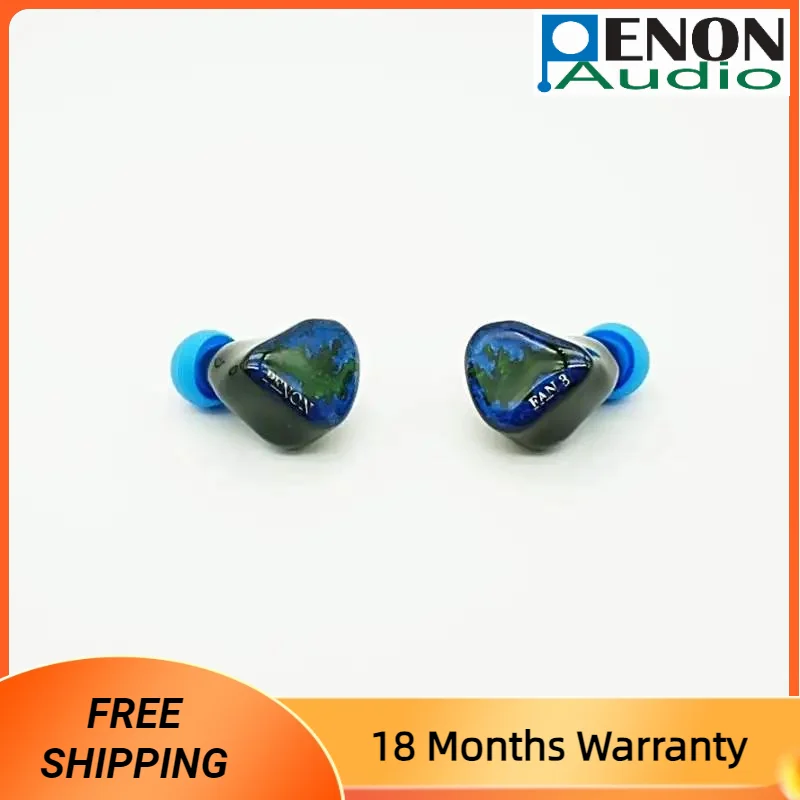 Penon FAN 3s 2BA + 1 Bone Conduction + 2 Dynamic Driver Hybrid 2Pin 0.78mm HiFi Audiophile In-Ear Earphone IEMS with a Switch
