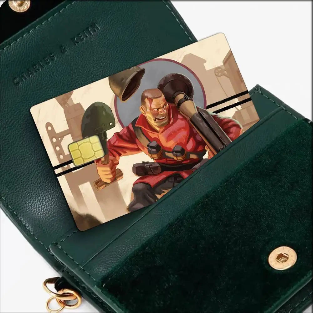 Scout Medic TF2 Waterproof Film Skin Cover Credit Card Stickers Debit Front Bank Bus Pass