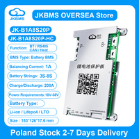 JIKONG JK-B1A8S20P-HC Smart BMS 3S-8S with BT RS485 Heat CAN 12V-36V 200A Active Balance BMS for Lifepo4 Li-ion Lto Battery Pack