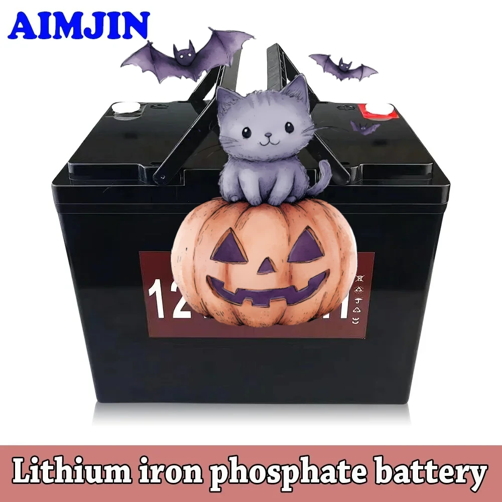 

80AH Lithium Iron Phosphate Rechargeable Cells 2000 Cycles Life For Golf Cart Solar Storage 12V LiFePO4 Battery Built-in BMS