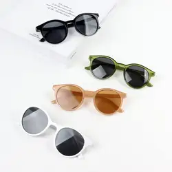 Korean Style Children Sunglasses Trendy Round Frame Kids Sun Glasses Tinted Lens Fashion Personality UV400 Small Sun Shades