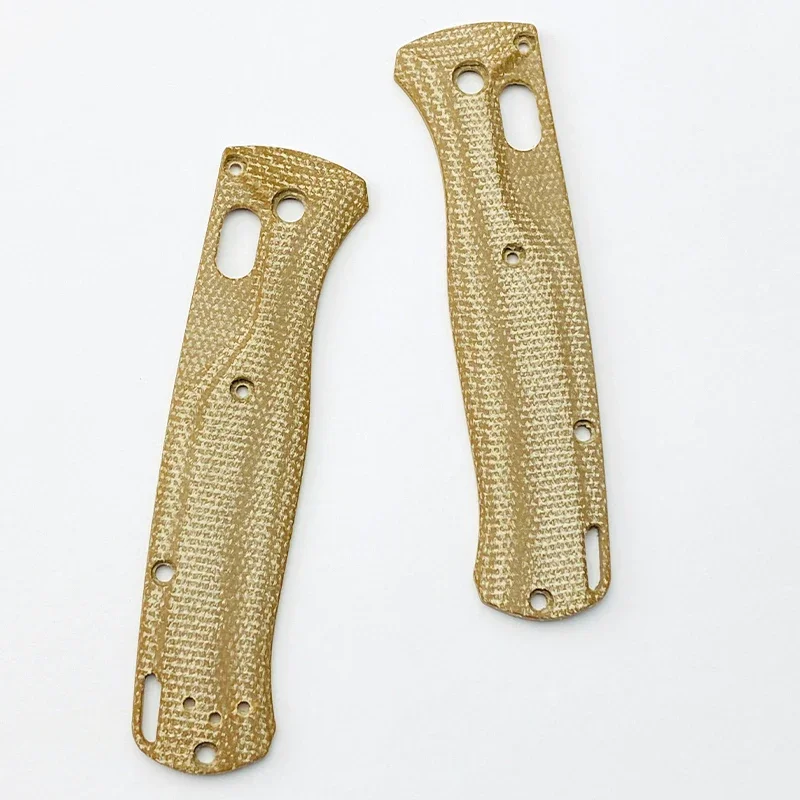 A Pair of Micarta Material Panels - For Benchmade 535 Folding Knife Handles, DIY Handmade Grip Crafting