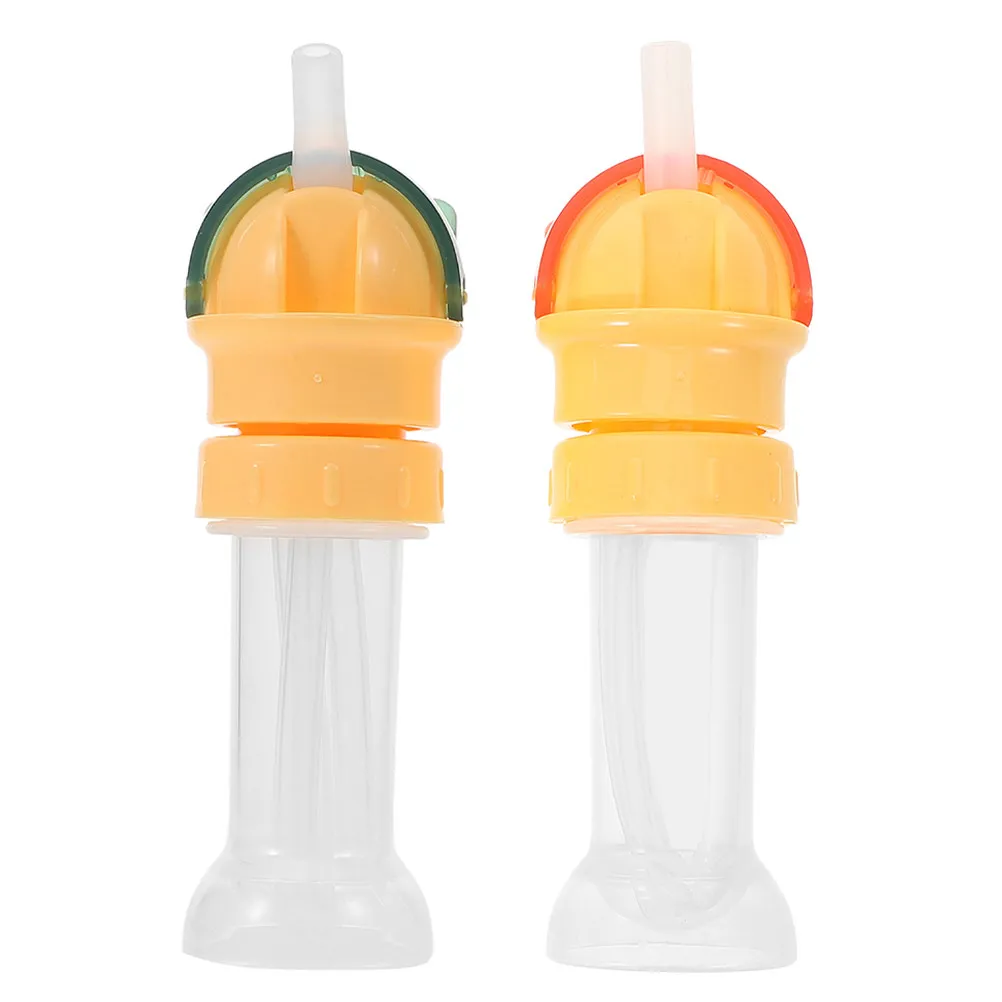 2Pcs Spillproof Water Bottle Caps Anti-Choking Straw Bottle Lids Travel Storage Carry Case Small Lid Water Container Lid