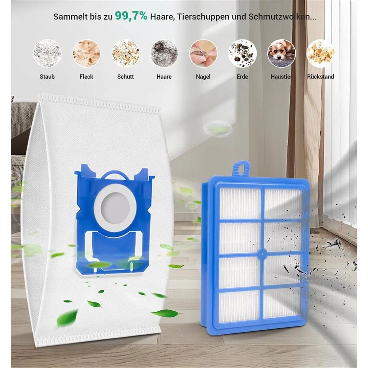 (A64E) Dust Bag Filter Accessory Set For Aeg VX6 VX7 VX8 VX9 Canister Vacuum Cl…
