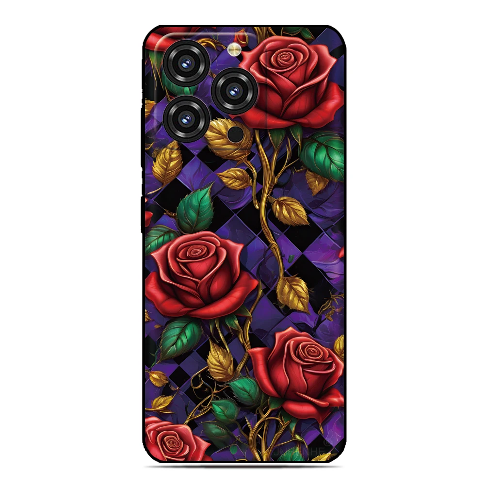 Rose Flower Back Cover For Sony Xperia 10 1 VII VI 5 II III IV V 2023 XZ5 XZ4 XZ3 XZ2 Compact XA1 XA2 TPU Soft Phone Case view 3