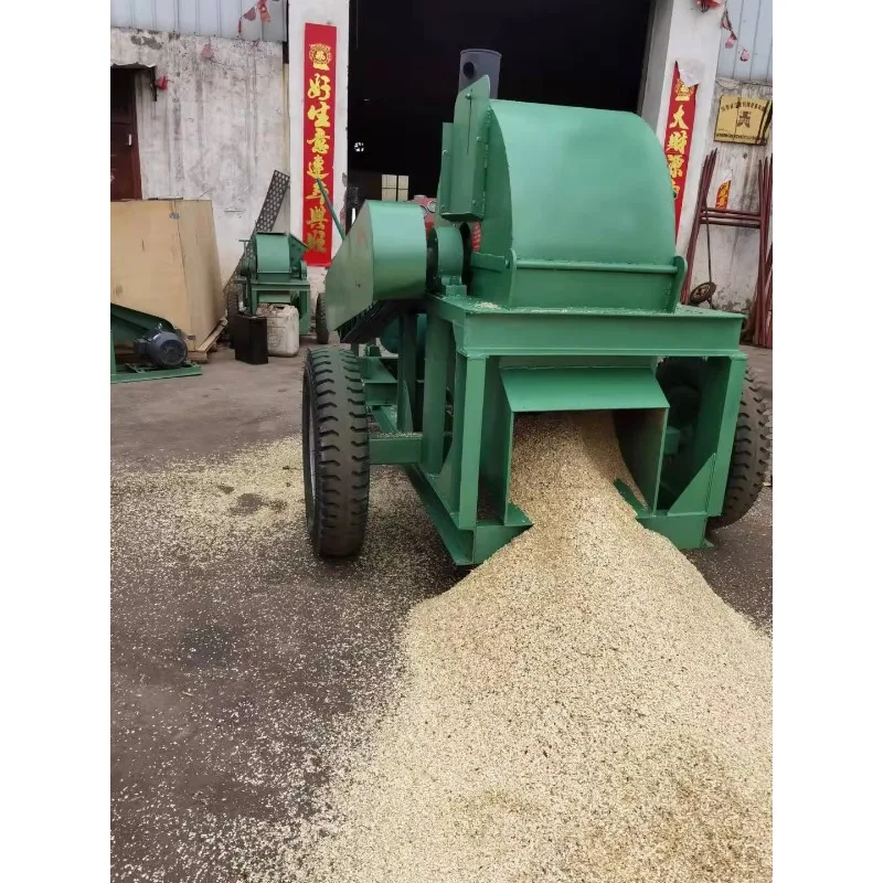 Professional Mobile Wood Chipper Machine Heavy Duty Branch Shredder Crusher for Farm Garden Forestry Applications