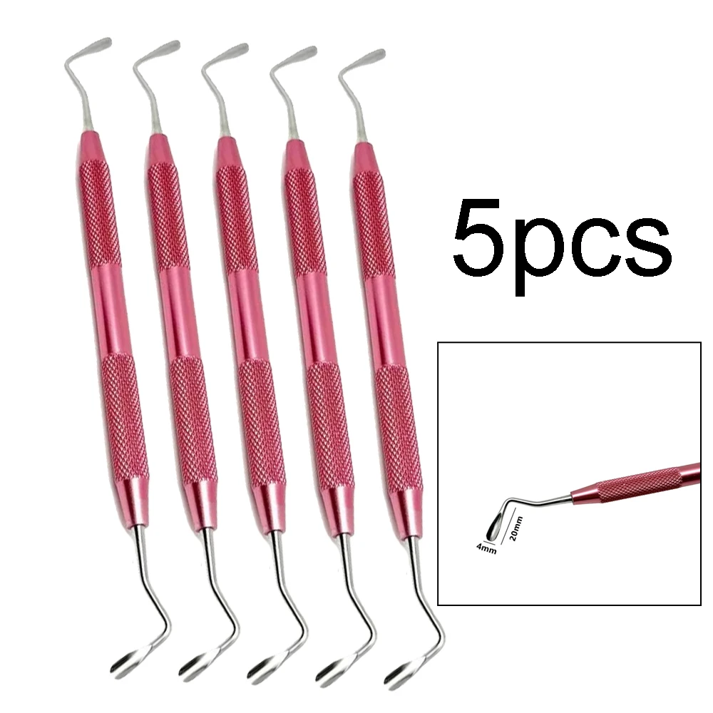 

5 шт., стоматологический шпатель для наполнения смолы из нержавеющей стали для эстетического восстановления, двухсторонний композитный инструмент для наполнения для стоматологов