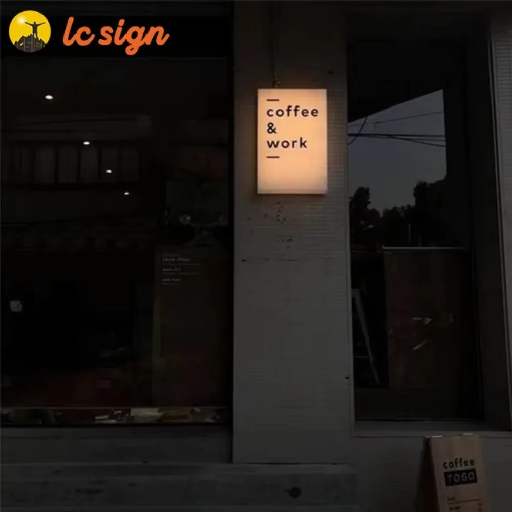 Led Luminous Signs Customized Signboard Double-Sided Single Side Lightbox Advertising Lighting External Sign Shop Display