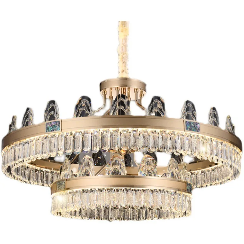 

Light luxury crystal, atmosphere, villa, postmodern, minimalist, lamp