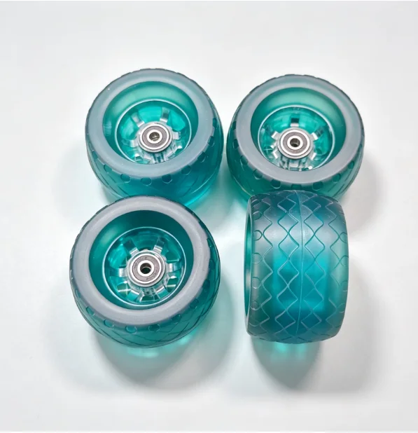 Electric skateboard 105mm luminous wheel transparent wheel, off-road wheel universal accessories