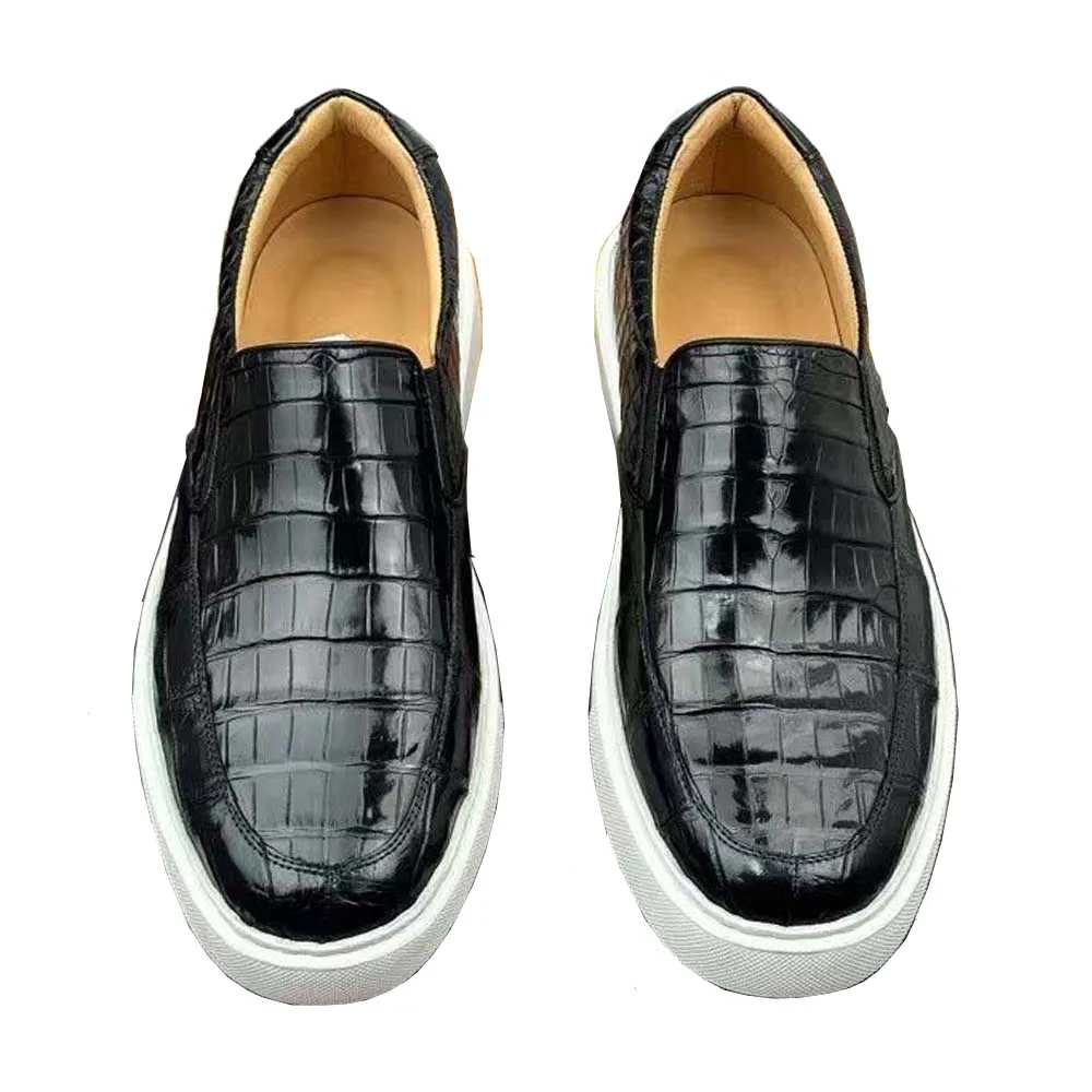 men leisure crocodile shoes