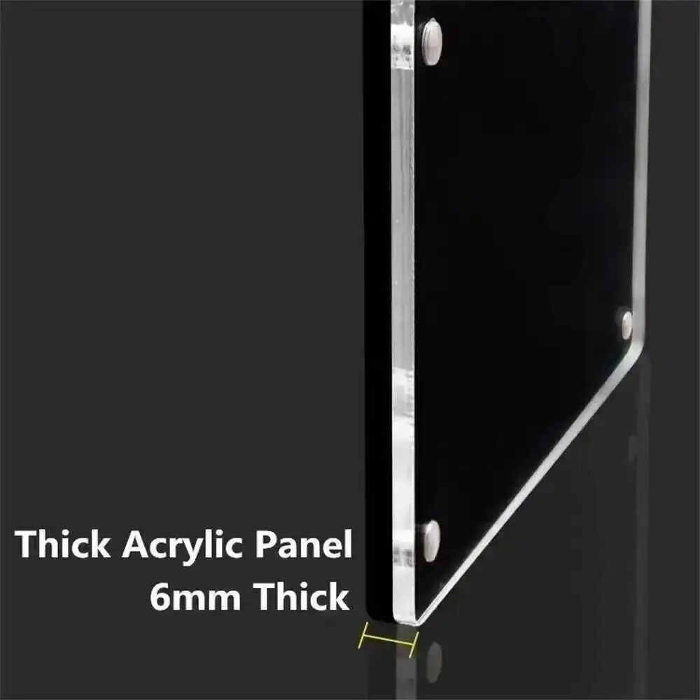 1PC A6 Counter Top Acrylic Magnetic Sign Holder Poster Frame Display Stand Product Price Label Number Card Holder Stand